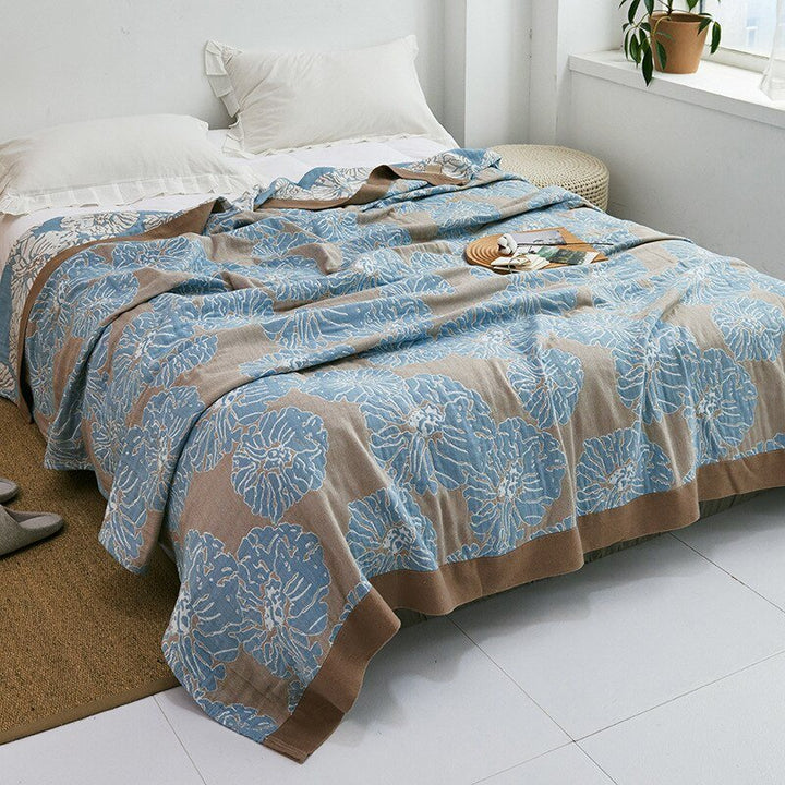 Cosycombe™ Soft Japanese Cotton Throw Blanket with Anti-Pilling Finish