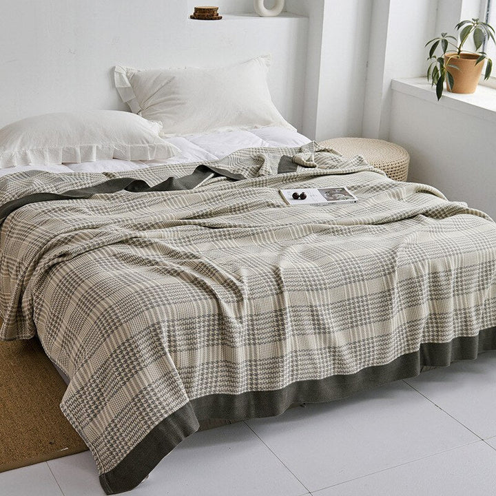 Cosycombe™ Soft Japanese Cotton Throw Blanket with Anti-Pilling Finish