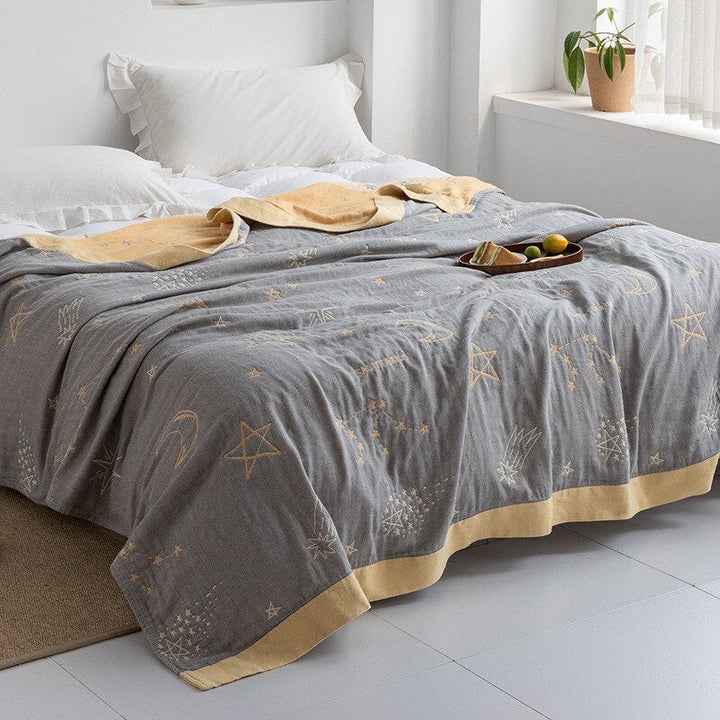 Cosycombe™ Soft Japanese Cotton Throw Blanket with Anti-Pilling Finish