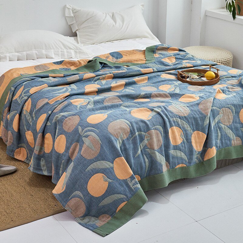 Cosycombe™ Soft Japanese Cotton Throw Blanket with Anti-Pilling Finish