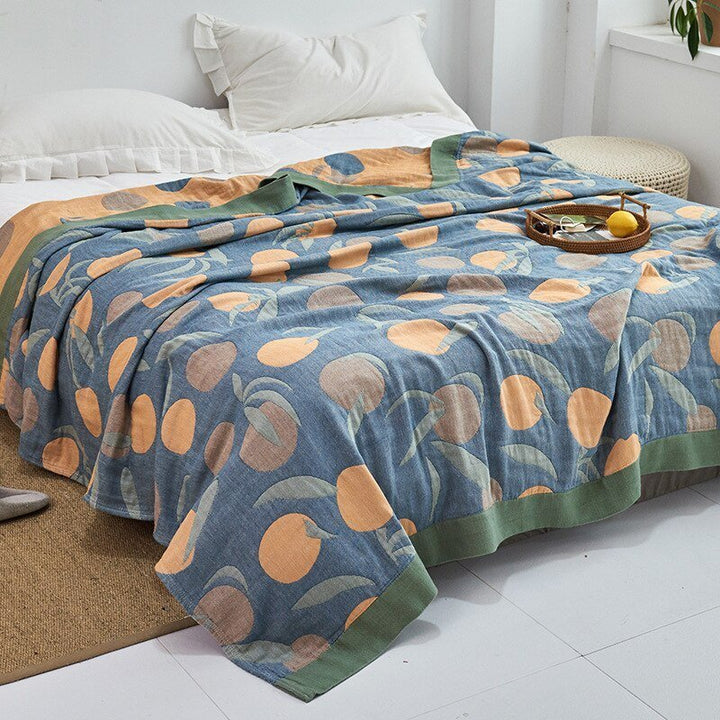 Cosycombe™ Soft Japanese Cotton Throw Blanket with Anti-Pilling Finish