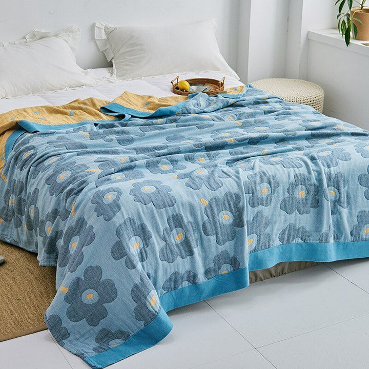 Cosycombe™ Soft Japanese Cotton Throw Blanket with Anti-Pilling Finish