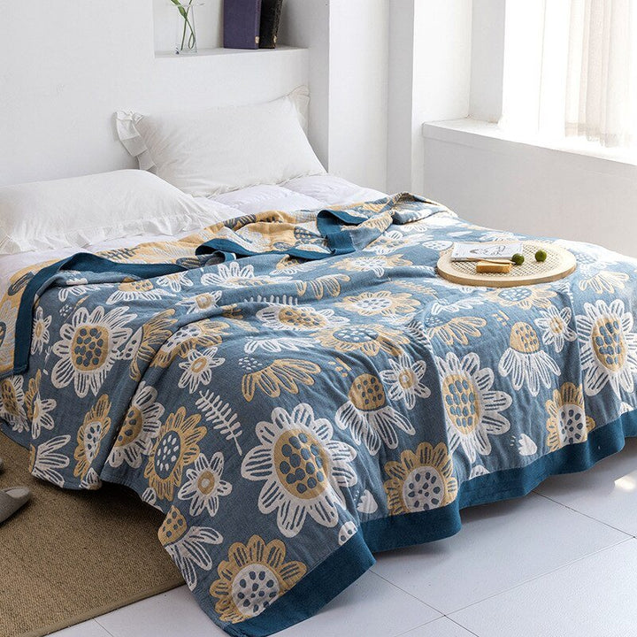 Cosycombe™ Soft Japanese Cotton Throw Blanket with Anti-Pilling Finish