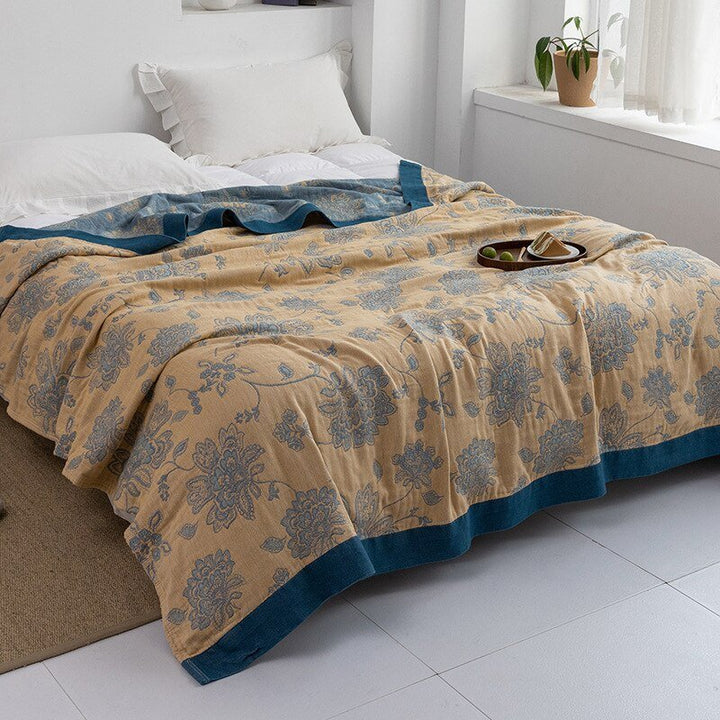 Cosycombe™ Soft Japanese Cotton Throw Blanket with Anti-Pilling Finish