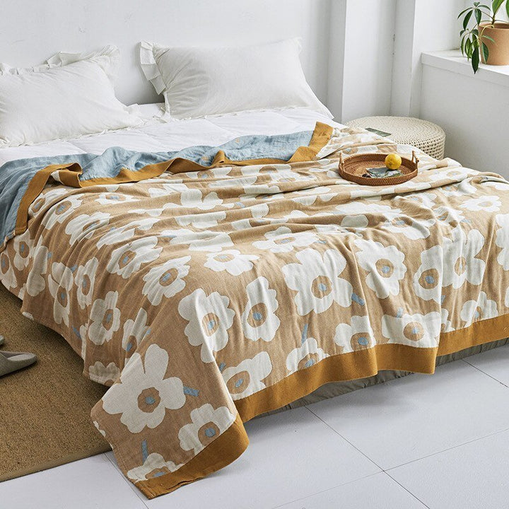 Cosycombe™ Soft Japanese Cotton Throw Blanket with Anti-Pilling Finish