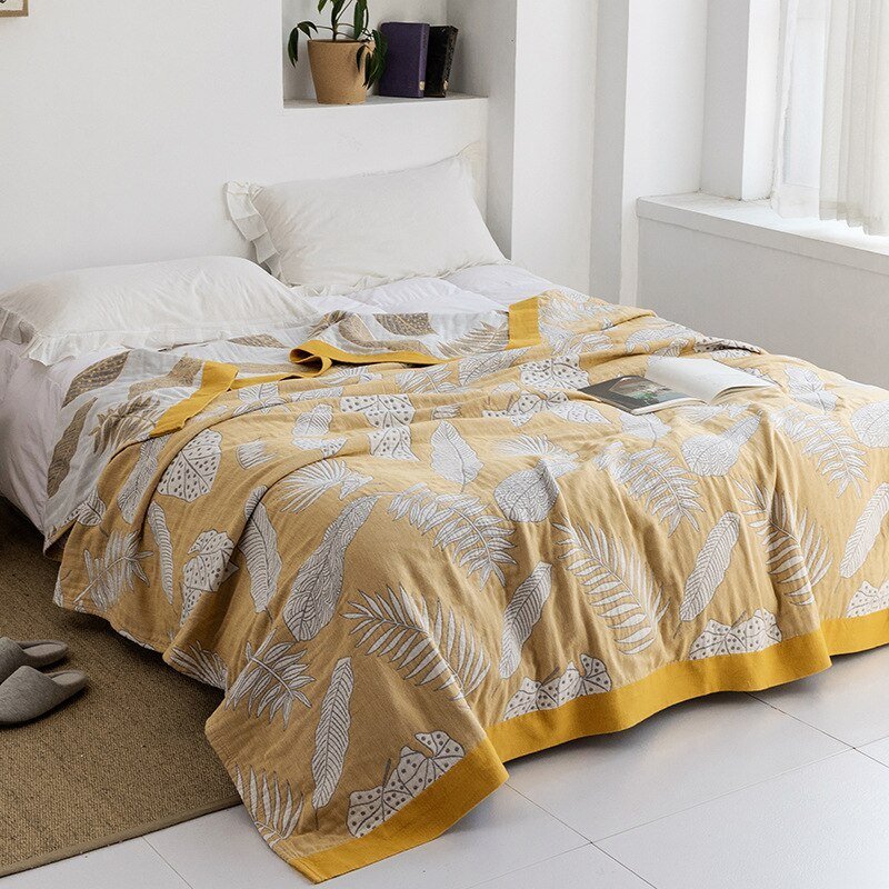 Cosycombe™ Soft Japanese Cotton Throw Blanket with Anti-Pilling Finish