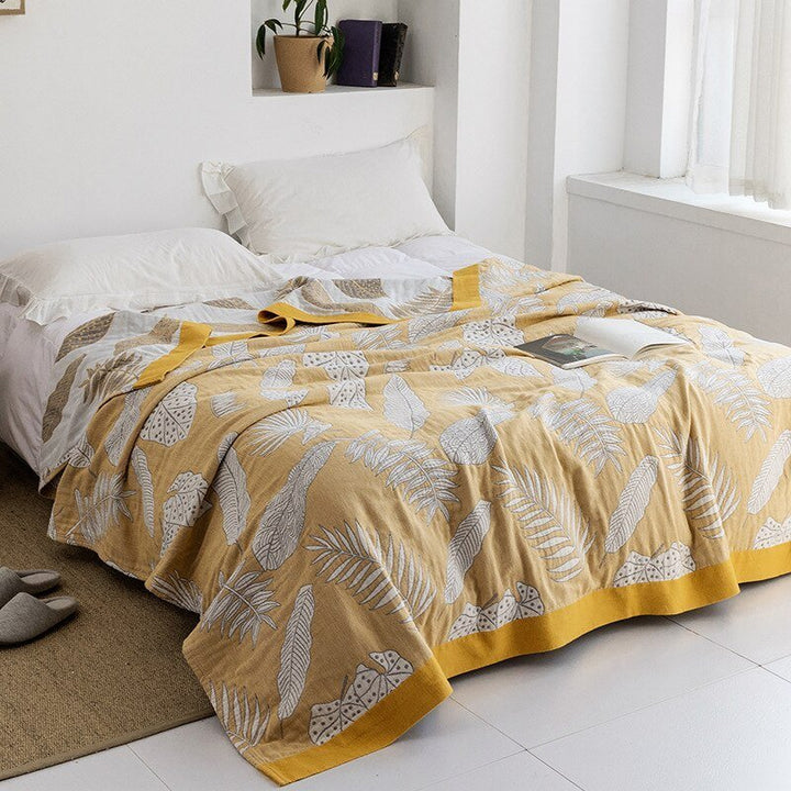 Cosycombe™ Soft Japanese Cotton Throw Blanket with Anti-Pilling Finish