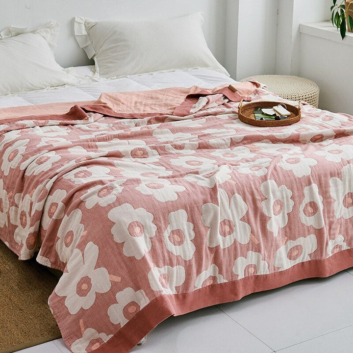 Cosycombe™ Soft Japanese Cotton Throw Blanket with Anti-Pilling Finish