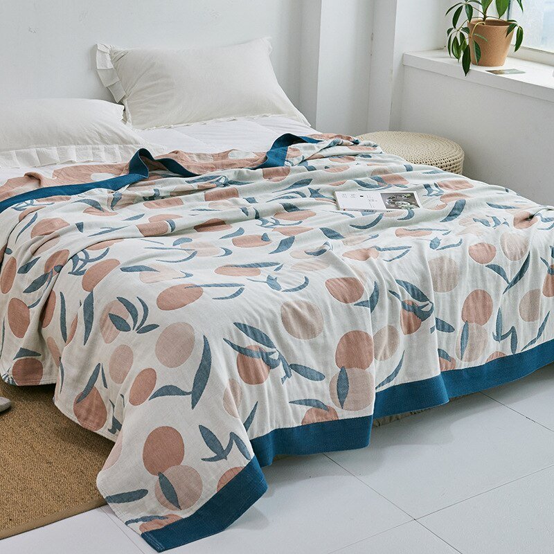 Cosycombe™ Soft Japanese Cotton Throw Blanket with Anti-Pilling Finish