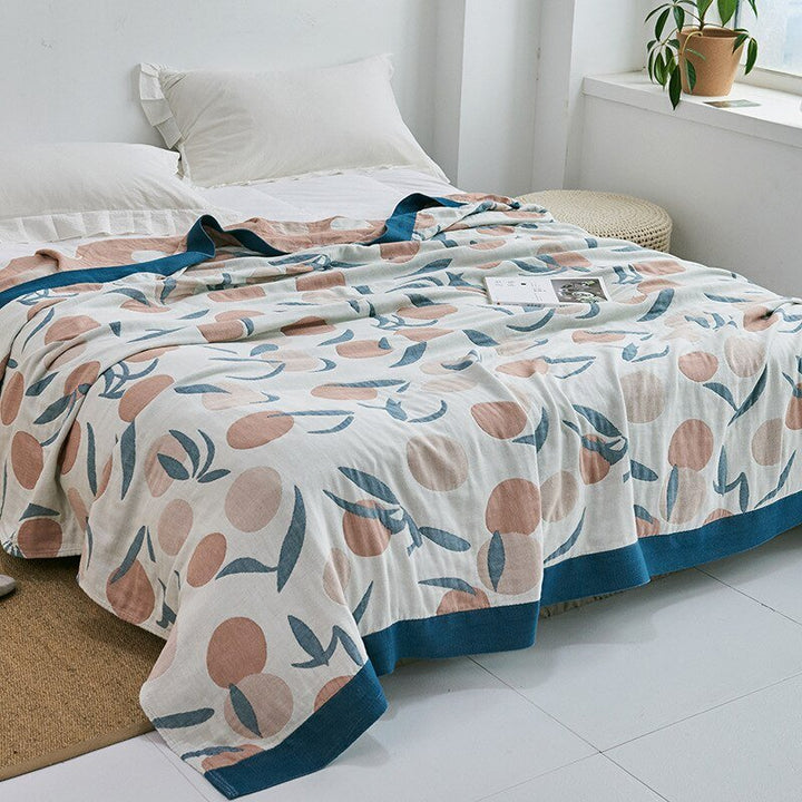 Cosycombe™ Soft Japanese Cotton Throw Blanket with Anti-Pilling Finish