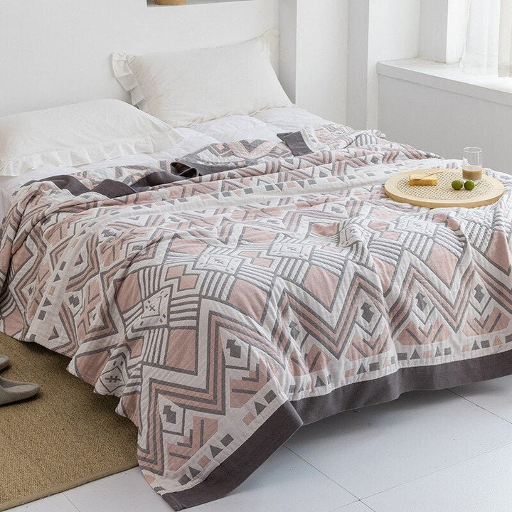 Cosycombe™ Soft Japanese Cotton Throw Blanket with Anti-Pilling Finish