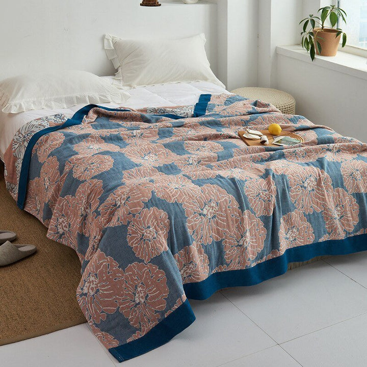 Cosycombe™ Soft Japanese Cotton Throw Blanket with Anti-Pilling Finish