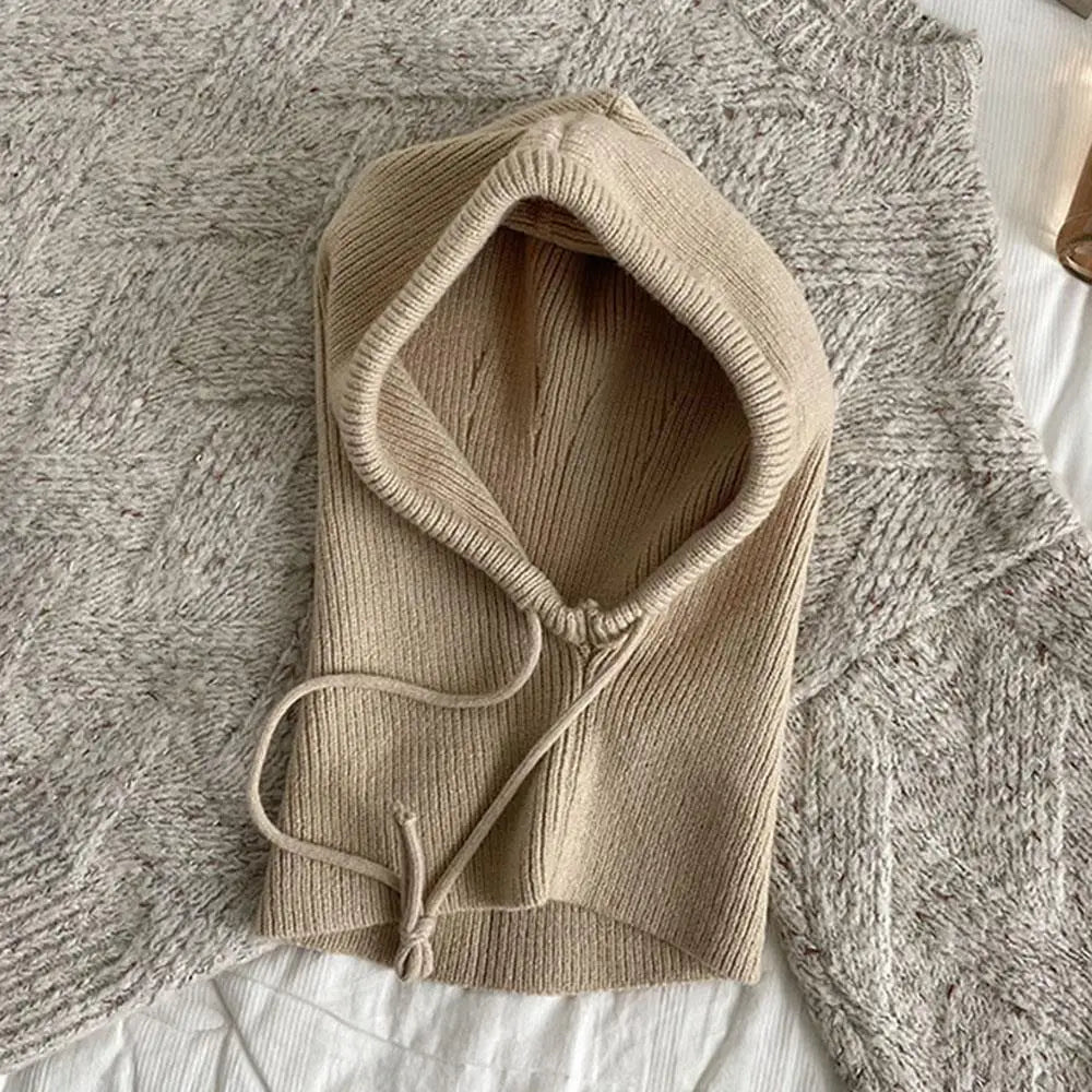 Cosycombe™ Knitted Hooded Balaclava and Neck Warmer in Soft Cashmere Knit