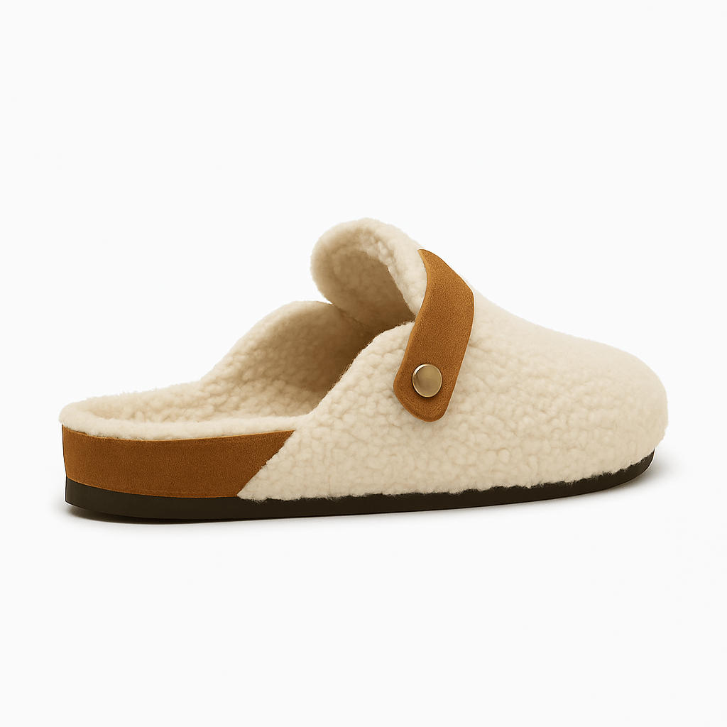 Cosycombe™ Natural Sheep Wool Slippers with Non-Slip Rubber Sole