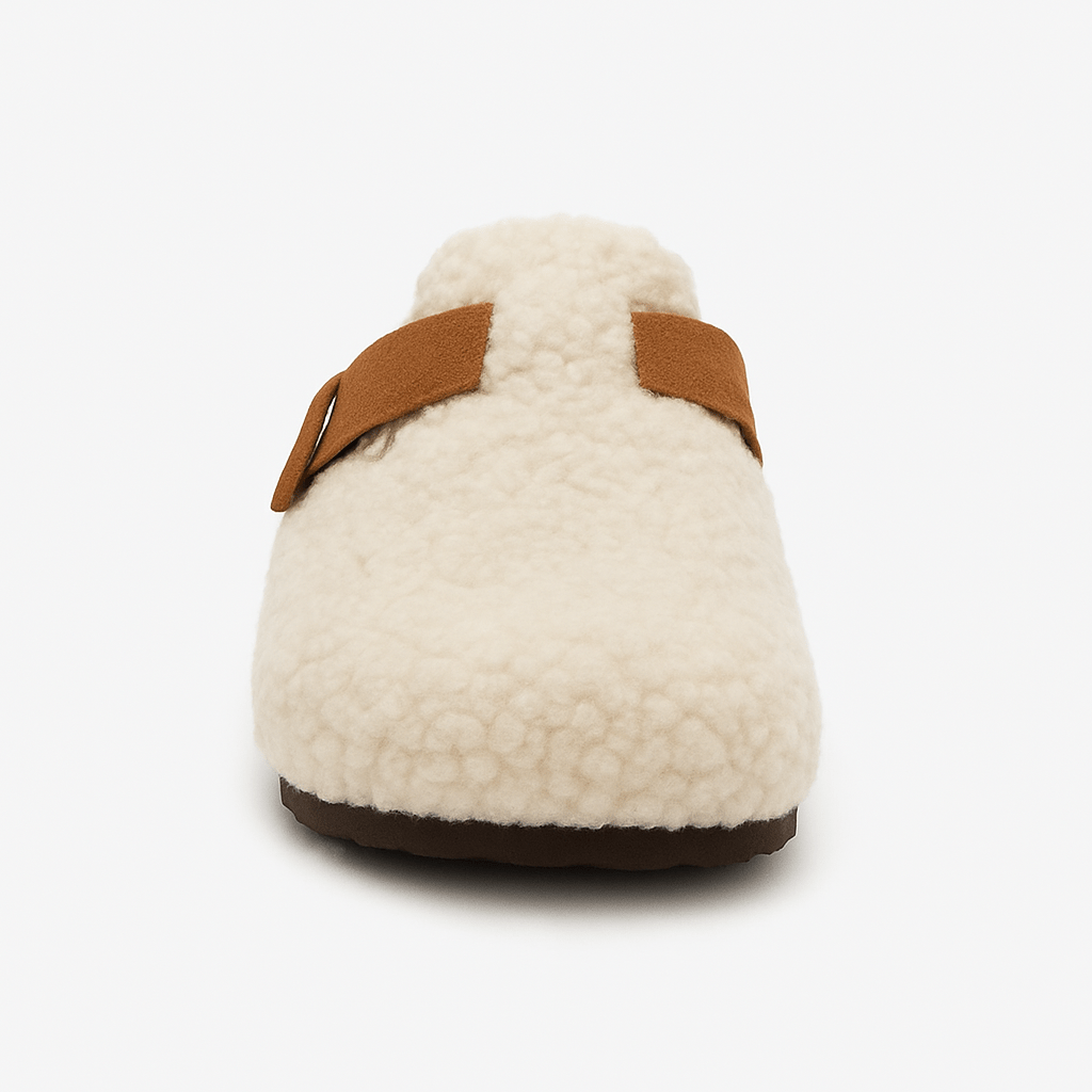 Cosycombe™ Natural Sheep Wool Slippers with Non-Slip Rubber Sole