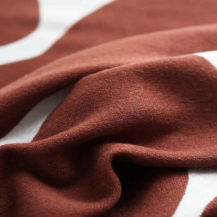 Cosycombe™ Boho Abstract Throw Blanket in a Soft, Skin-Friendly Cotton Blend
