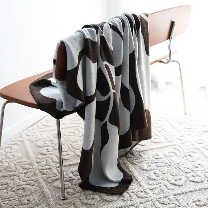 Cosycombe™ Boho Abstract Throw Blanket in a Soft, Skin-Friendly Cotton Blend