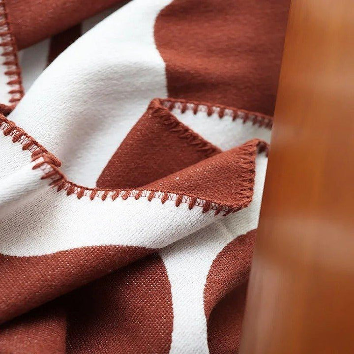 Cosycombe™ Boho Abstract Throw Blanket in a Soft, Skin-Friendly Cotton Blend