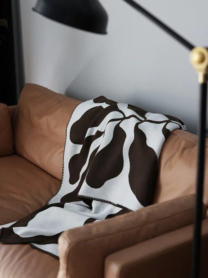 Cosycombe™ Boho Abstract Throw Blanket in a Soft, Skin-Friendly Cotton Blend