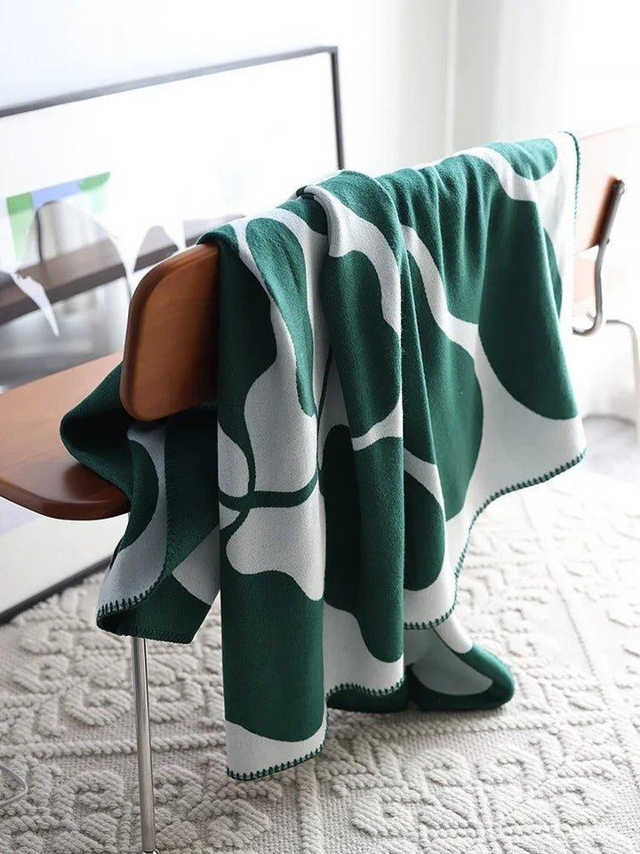 Cosycombe™ Boho Abstract Throw Blanket in a Soft, Skin-Friendly Cotton Blend