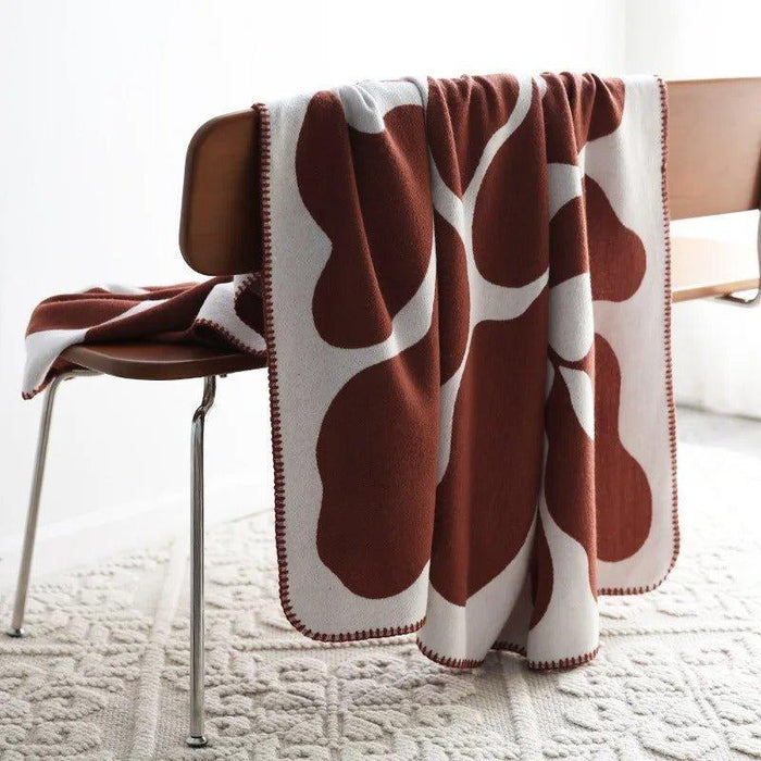 Cosycombe™ Boho Abstract Throw Blanket in a Soft, Skin-Friendly Cotton Blend