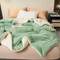 Cosycombe™ Reversible Sherpa Fleece Blanket for Bed and Sofa
