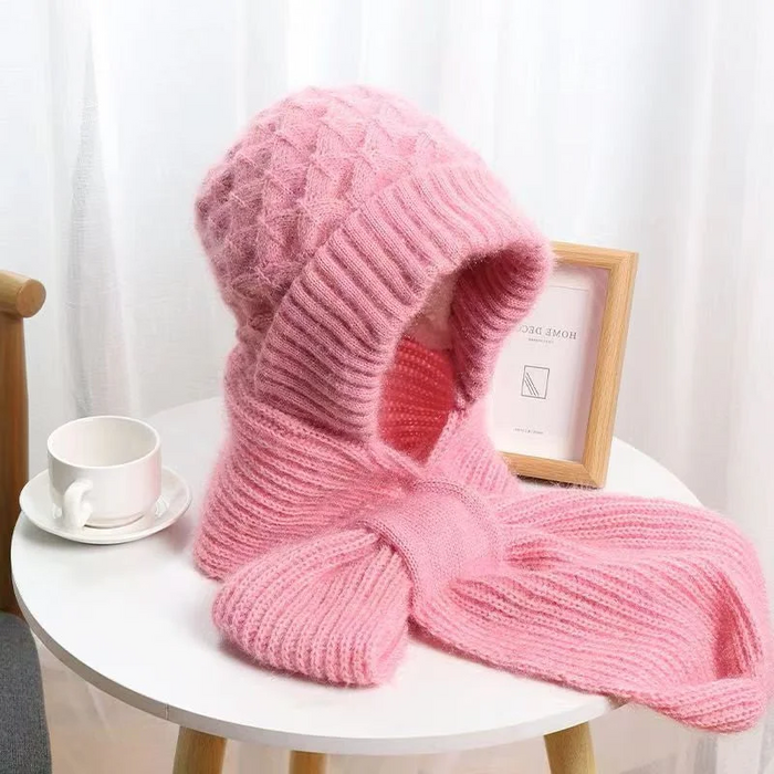 Cosycombe™ Women's Windproof Knit Hat and Scarf with Ear Protection