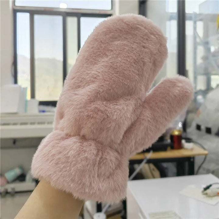 Cosycombe™ Fluffy Plush Mittens with Thick Lining for Cold Days