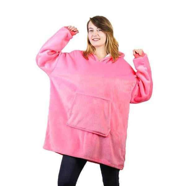 Cosycombe™ Fleece-Lined Blanket Jumper with Giant Hood and Front Pocket