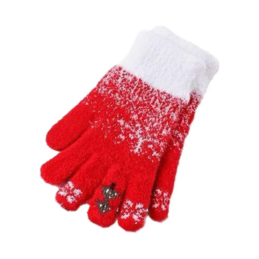 Cosycombe™ Festive Fleece Lined Convertible Fingerless Gloves