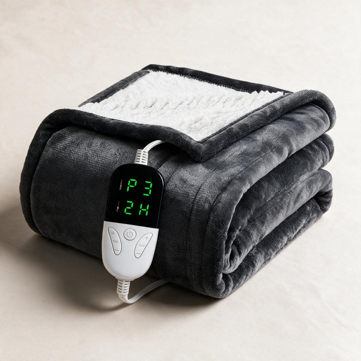 Cosycombe™ Sherpa Heated Throw with 6 Heat Settings &amp; Timer