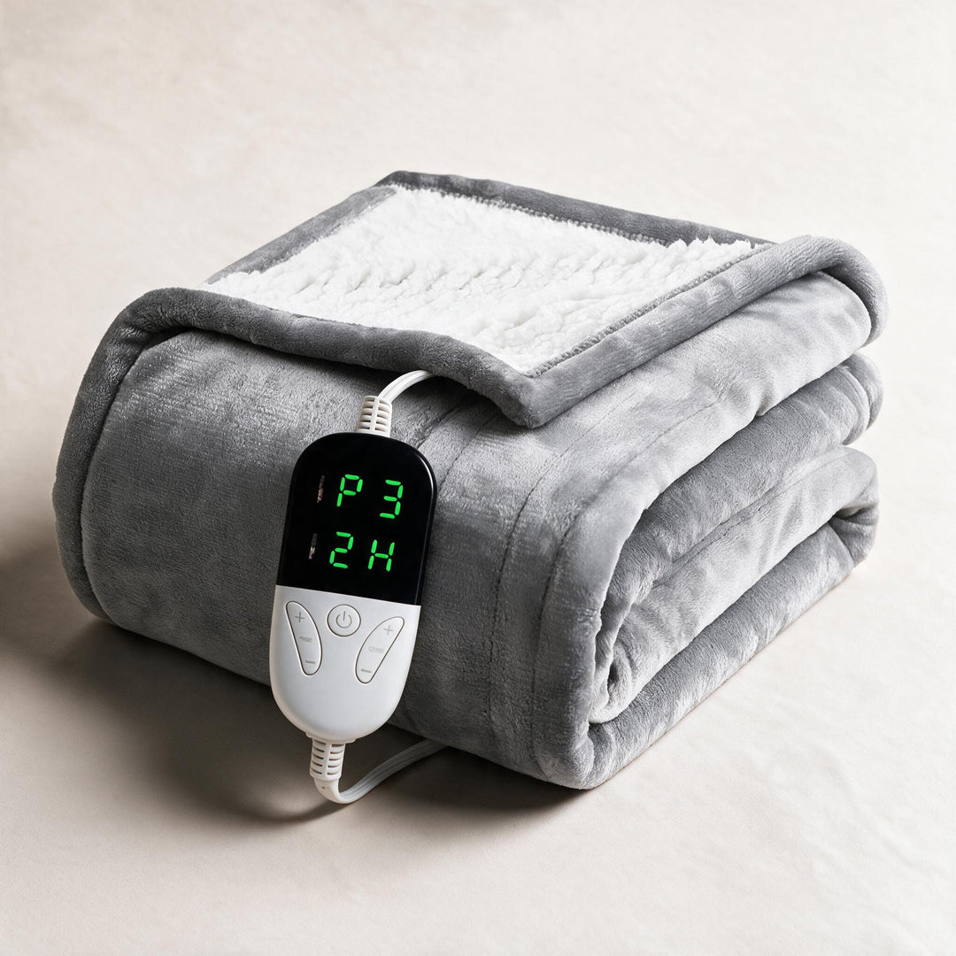 Cosycombe™ Sherpa Heated Throw with 6 Heat Settings &amp; Timer