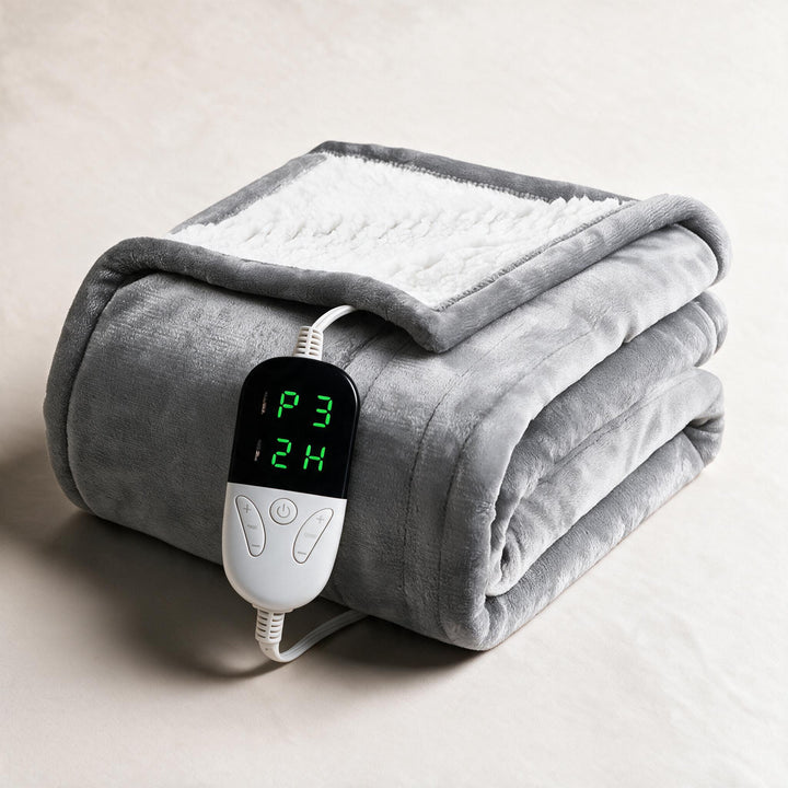 Cosycombe™ Sherpa Heated Throw with 6 Heat Settings &amp; Timer