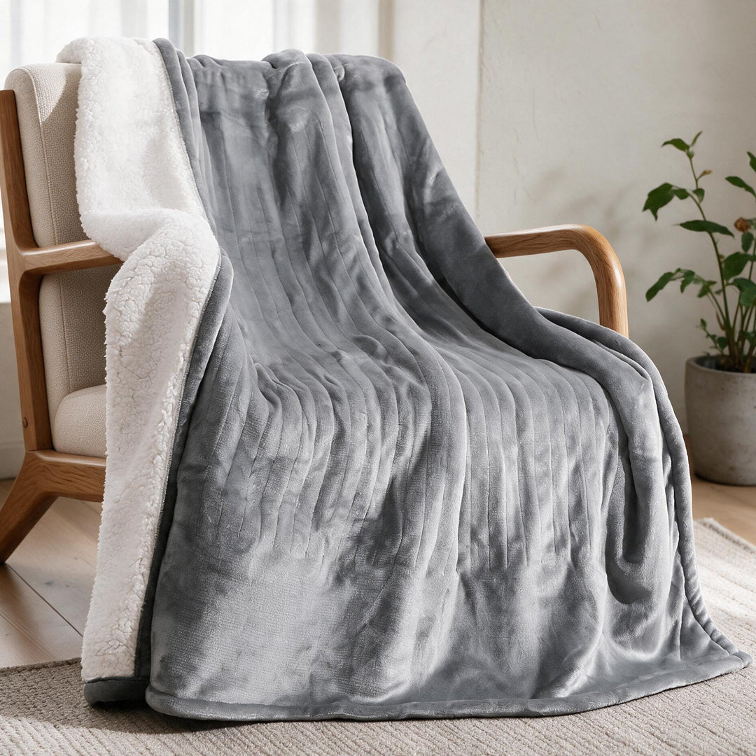 Cosycombe™ Sherpa Heated Throw with 6 Heat Settings &amp; Timer