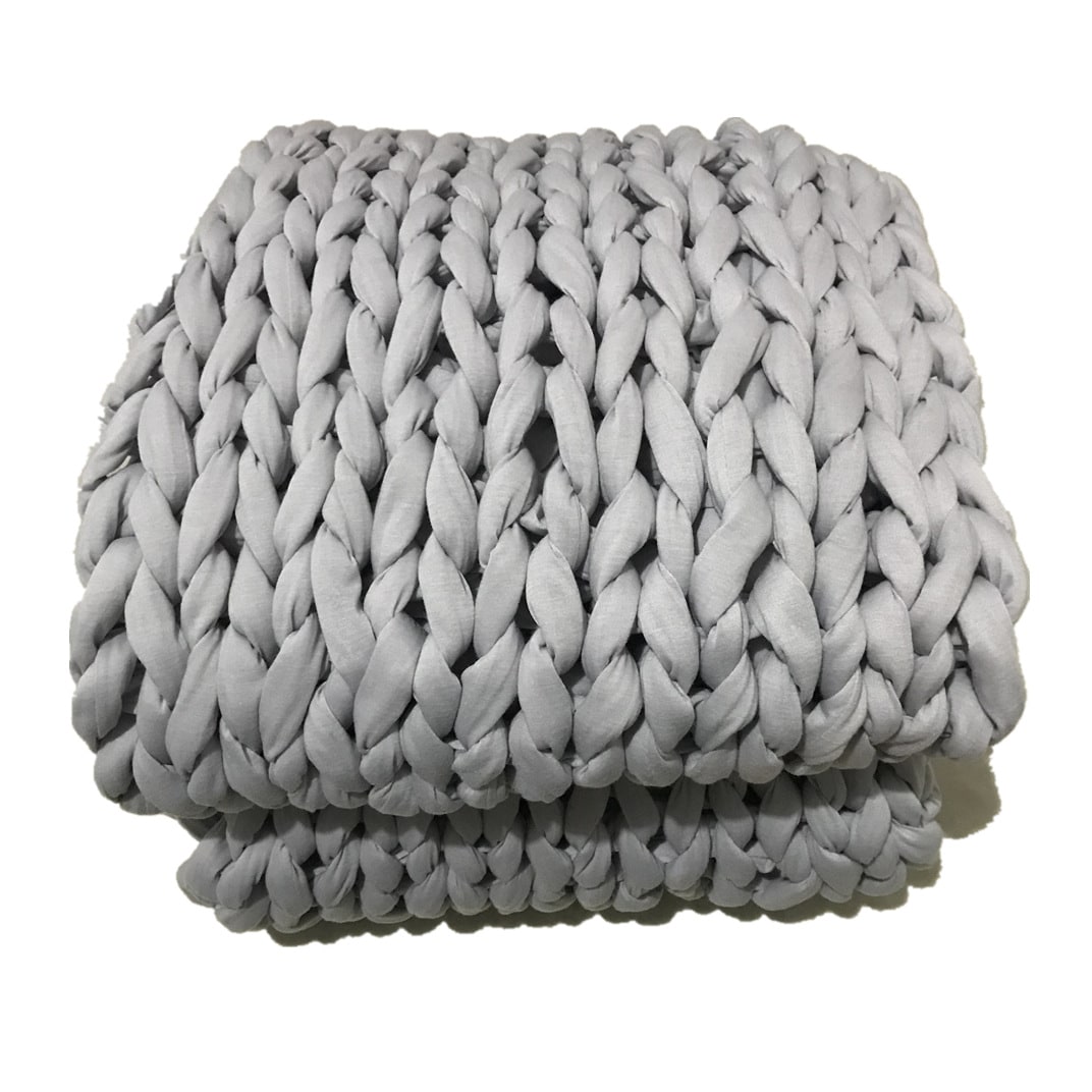 Cosycombe™ Hand-Woven Chunky Knit Throw with Weighted Feel