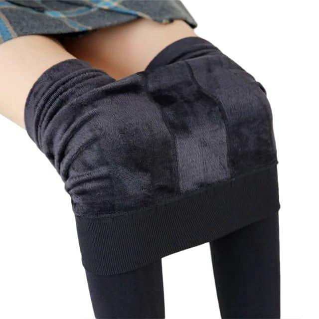 Cosycombe™ High-Waisted Fleece Lined Leggings for Cold Days