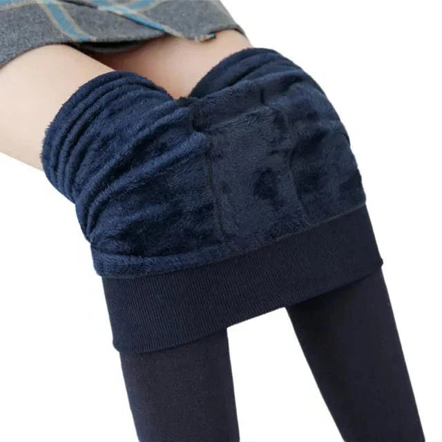 Cosycombe™ High-Waisted Fleece Lined Leggings for Cold Days