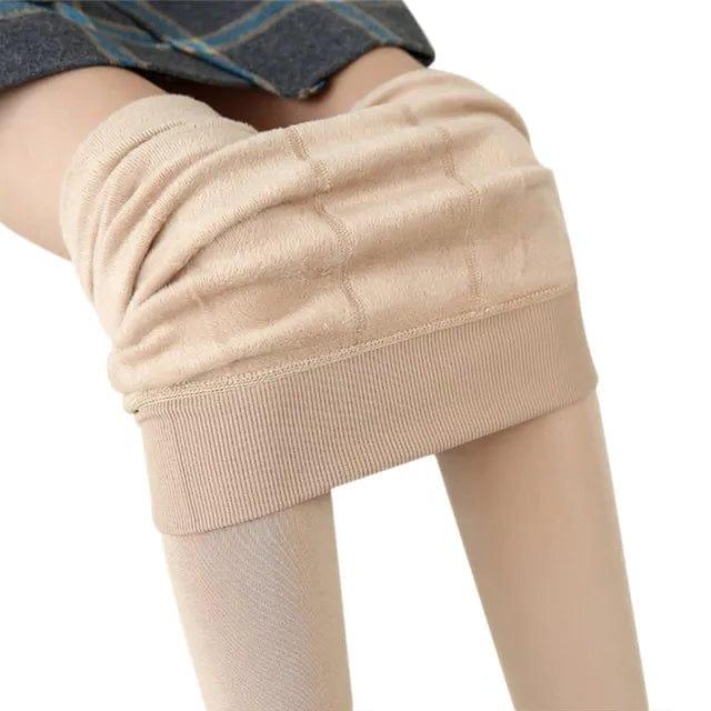 Cosycombe™ High-Waisted Fleece Lined Leggings for Cold Days
