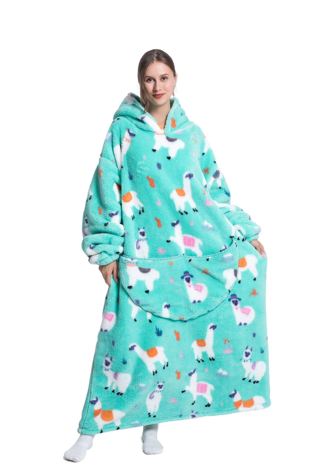 Cosycombe™ Fleece Hoodie Blanket with Hood in Fun Animal Designs