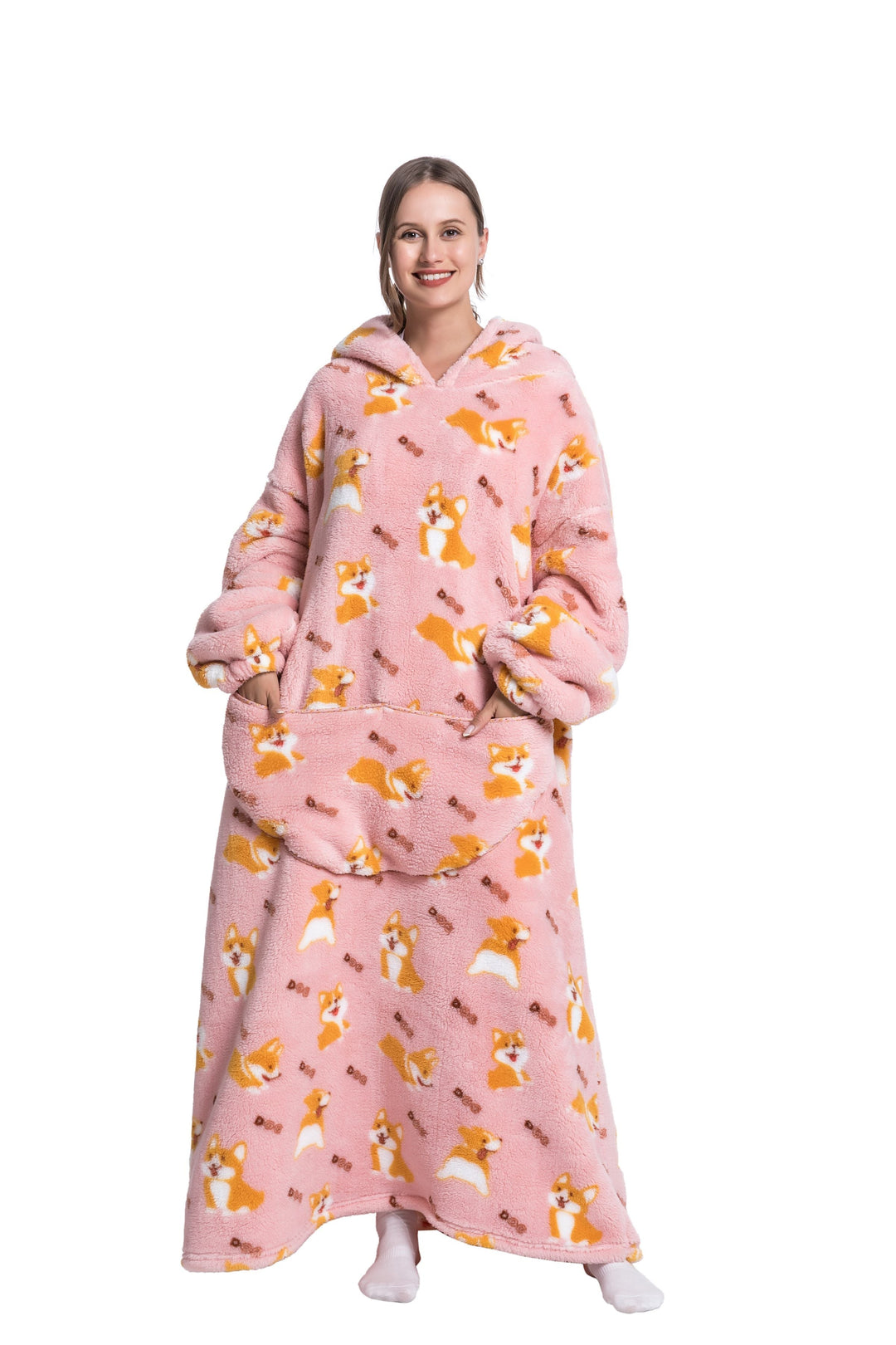 Cosycombe™ Fleece Hoodie Blanket with Hood in Fun Animal Designs