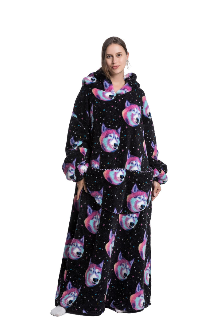 Cosycombe™ Fleece Hoodie Blanket with Hood in Fun Animal Designs
