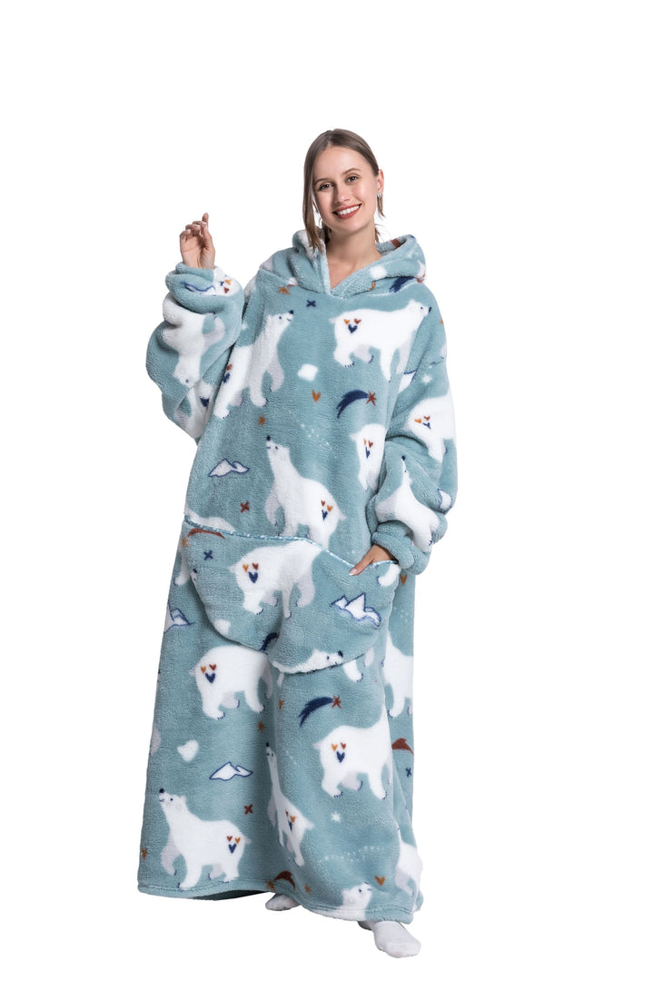 Cosycombe™ Fleece Hoodie Blanket with Hood in Fun Animal Designs