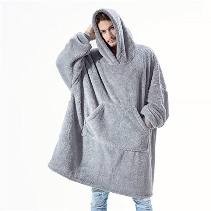 Cosycombe™ Oversized Blanket Hoodie in Double-Sided Plush Fleece