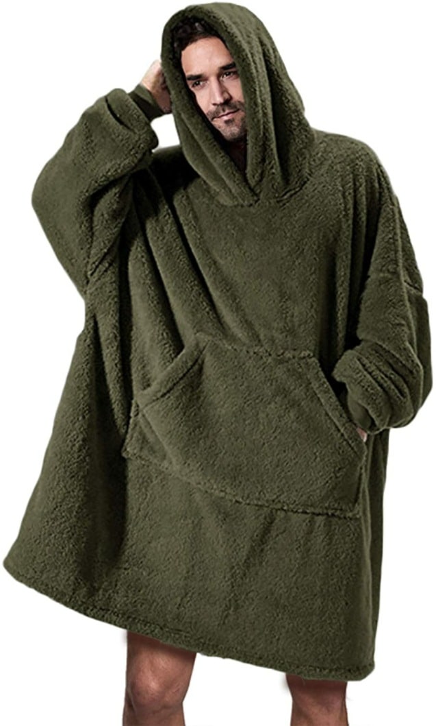 Cosycombe™ Oversized Blanket Hoodie in Double-Sided Plush Fleece