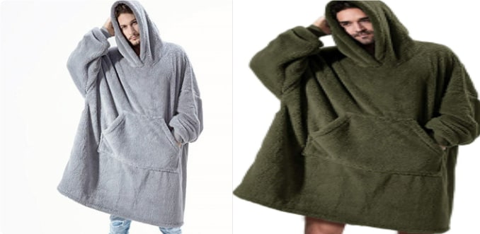 Cosycombe™ Oversized Blanket Hoodie in Double-Sided Plush Fleece