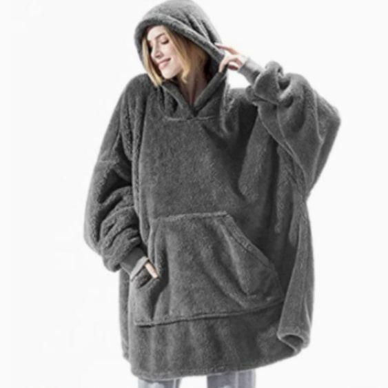 Cosycombe™ Oversized Blanket Hoodie in Double-Sided Plush Fleece