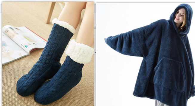 Cosycombe™ Oversized Blanket Hoodie in Double-Sided Plush Fleece