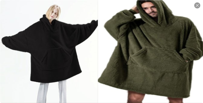 Cosycombe™ Oversized Blanket Hoodie in Double-Sided Plush Fleece