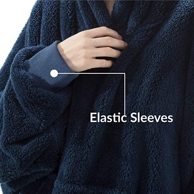 Cosycombe™ Oversized Blanket Hoodie in Double-Sided Plush Fleece