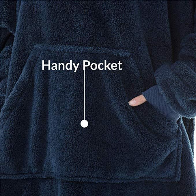 Cosycombe™ Oversized Blanket Hoodie in Double-Sided Plush Fleece